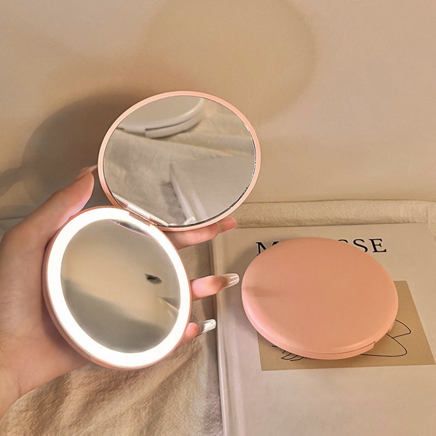 LuxeGlow Mini Mirror