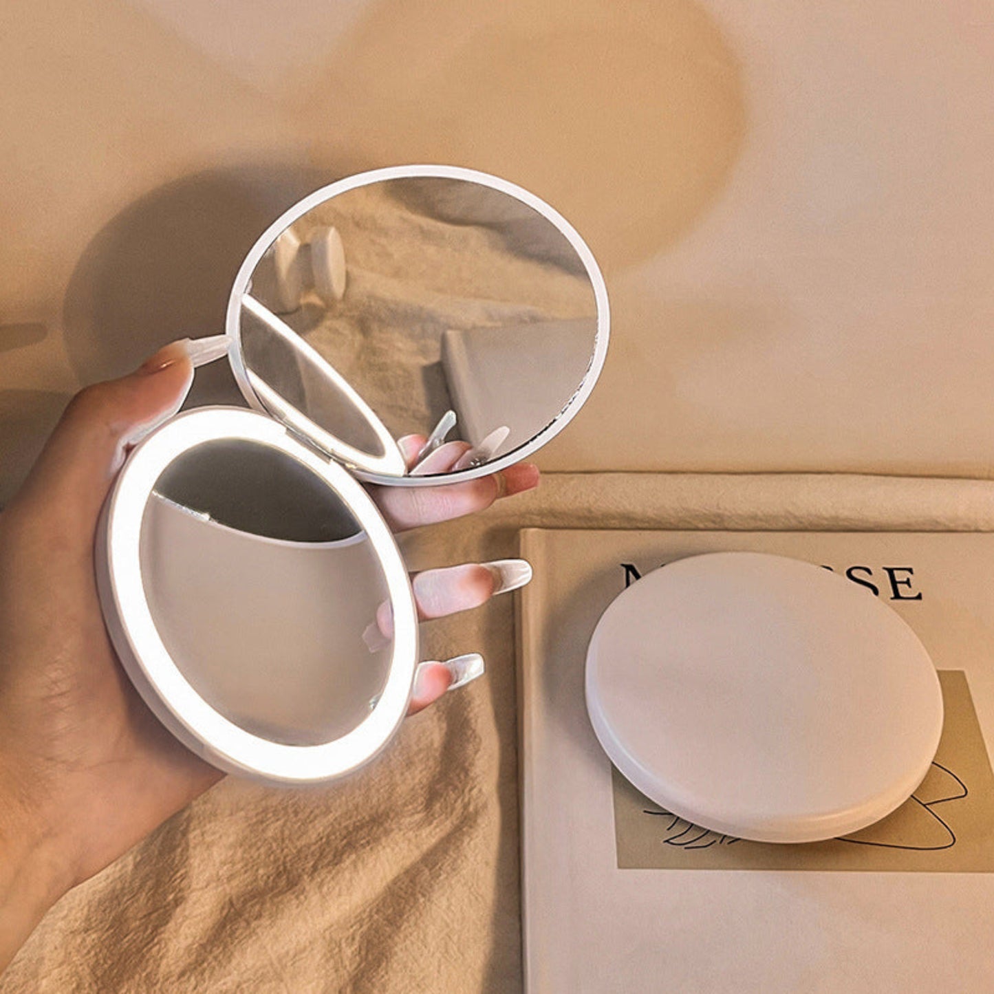 LuxeGlow Mini Mirror